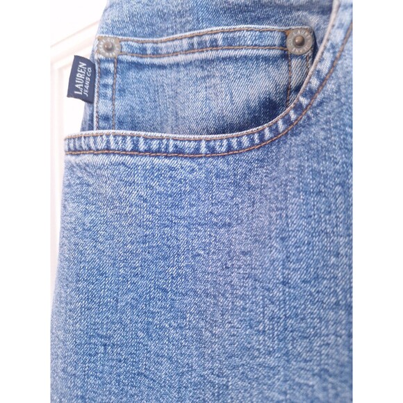 Lauren Jeans Company Women size 16 Ralph Lauren Denim Blue Jeans High Rise - Picture 4 of 5